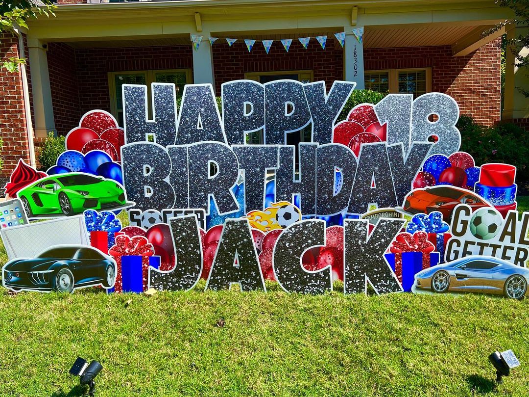 Premium Creative Birthday Sign Rental