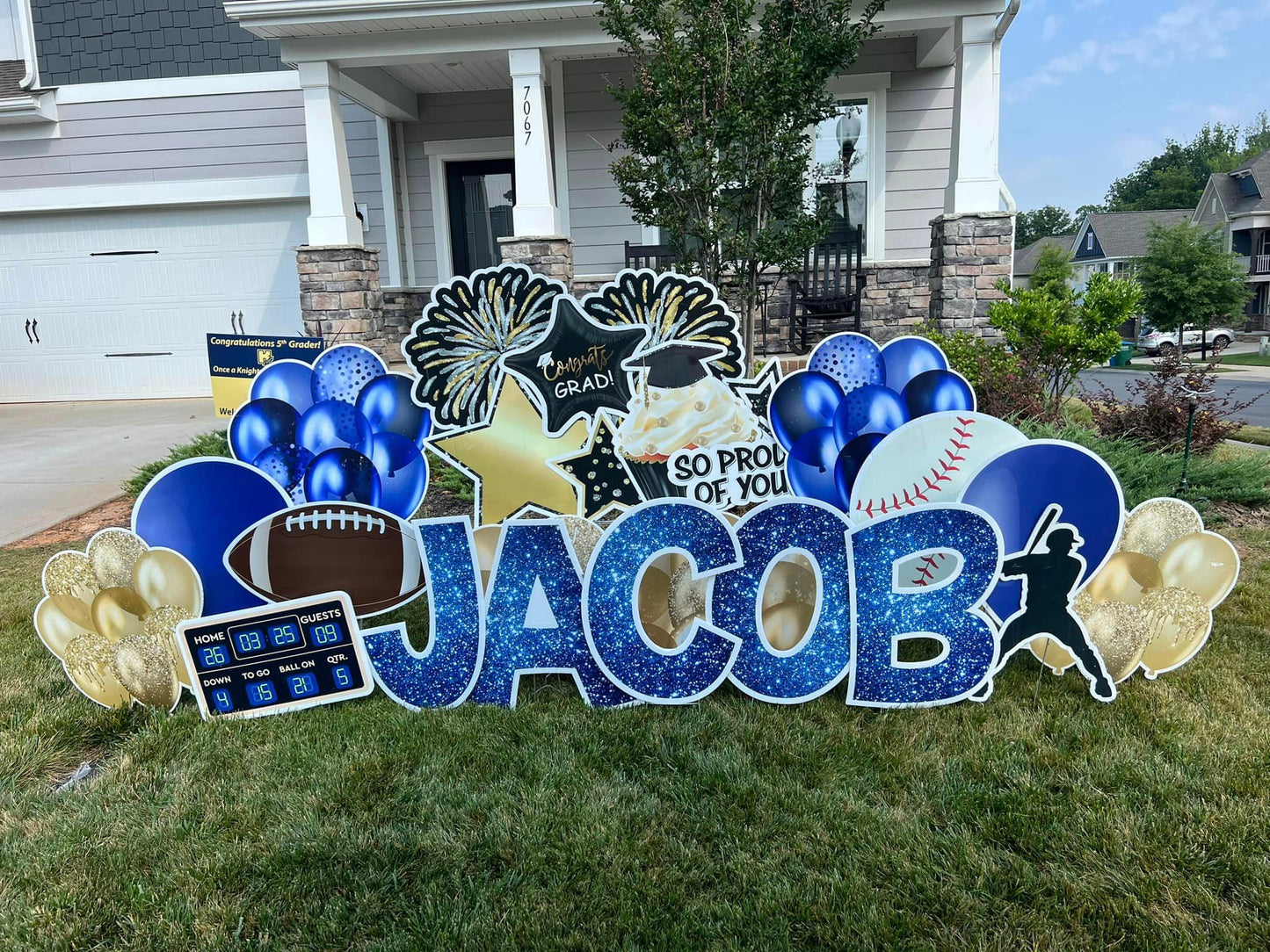 Custom Graduation Yard Card Rental