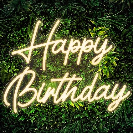 Happy Birthday Neon Sign