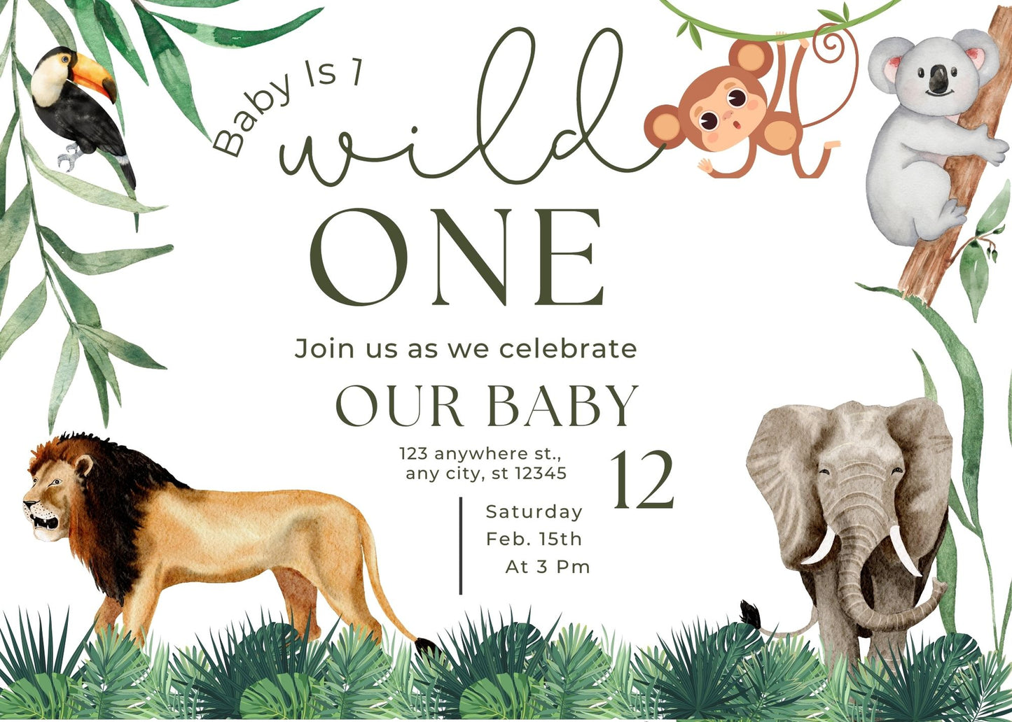 A Wild One DIY Digital Template