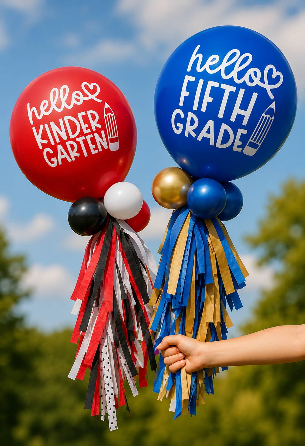 Back to School Balloon Wands