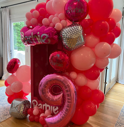 Barbie Box and 15Ft Balloon Garland
