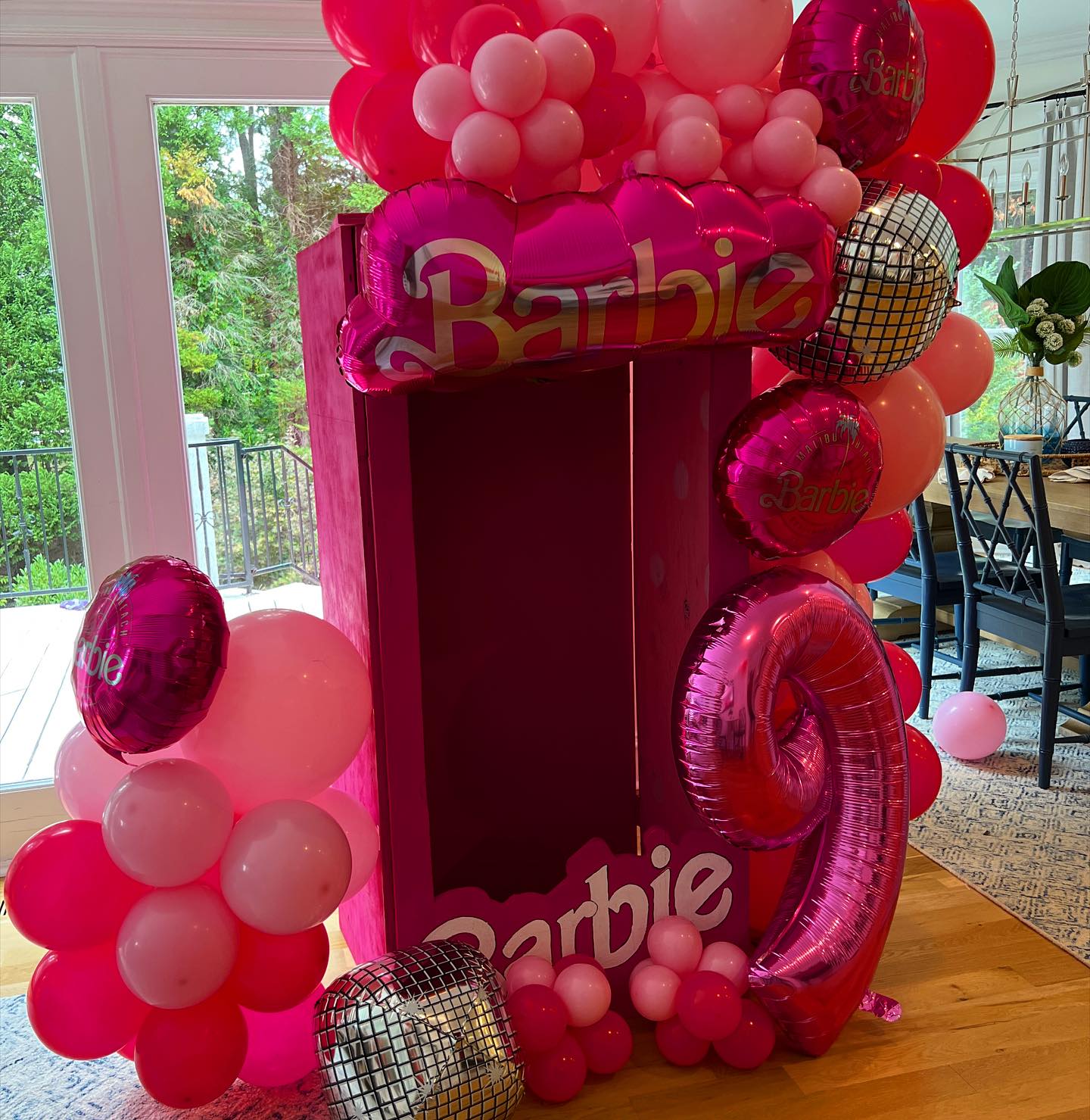 Barbie Box and 15Ft Balloon Garland