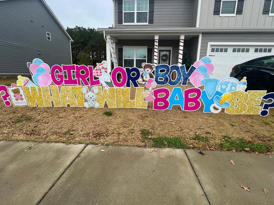 Welcome Home Baby / Gender Reveal / Baby Shower Premium Sign