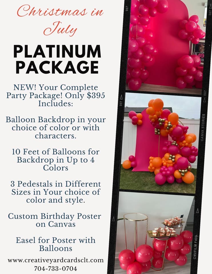 Platinum Party Package