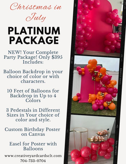 Platinum Party Package