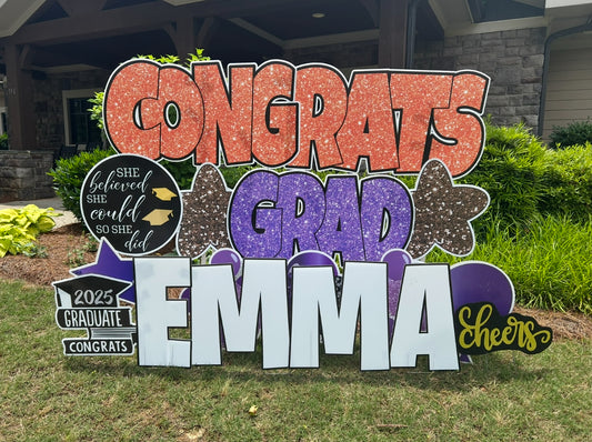 All Star Graduation Sign
