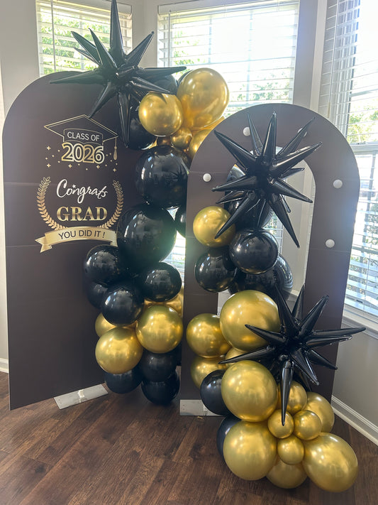 Yard Sign + 10Ft. Balloon Garland Combo