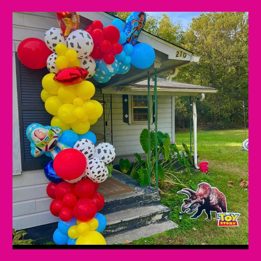 Yard Sign + 10Ft. Balloon Garland Combo