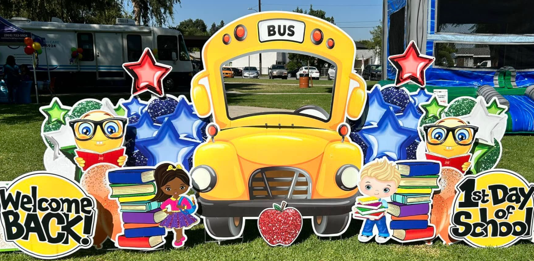 Back to School Photo Op Set Up